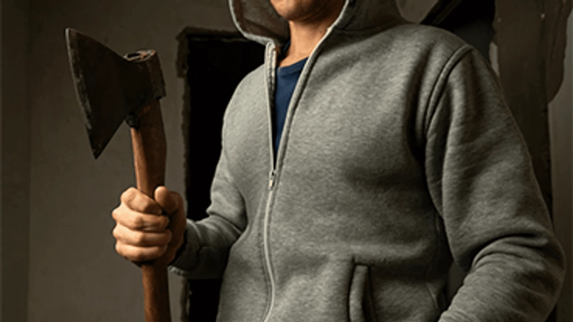 Scene de groază într-un bar: un român a intrat înarmat cu un topor peste clienți. A vrut să se răzbune pentru că a fost batjocorit