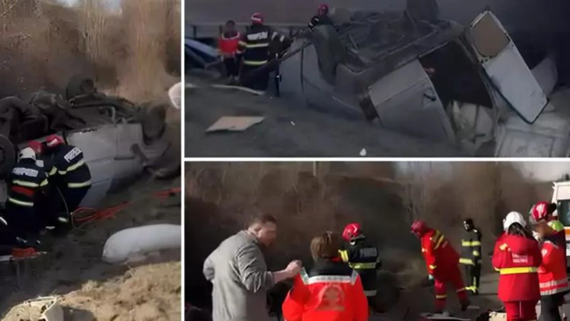 Încă o tragedie pe DN 6! Un carnagiu cu mulți morți, după ciocnirea dintre un autocamion și un microbuz de marfă!