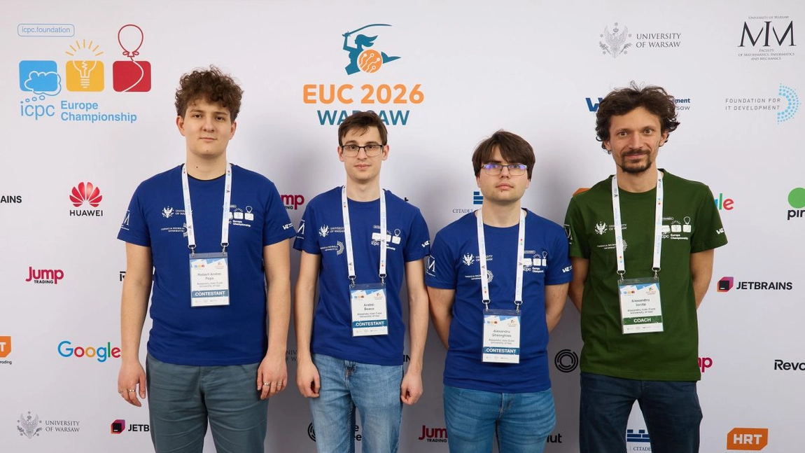 Echipa UAIC a obținut a doua medalie de aur la etapa europeană a prestigiosului concurs de programare ICPC