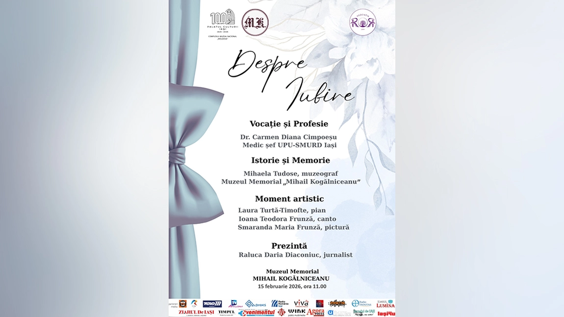 „Despre IUBIRE”, ediția a VIII-a, la Muzeul Memorial „Mihail Kogălniceanu”