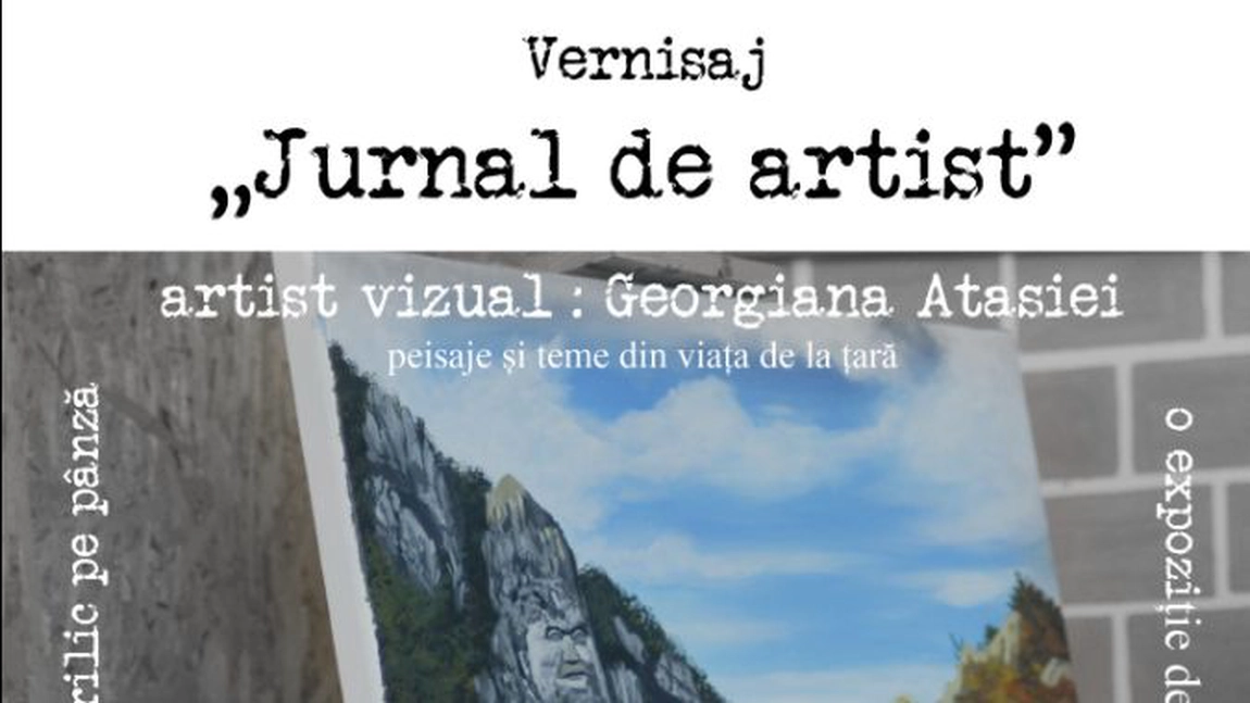 Vernisaj la Brașov: „Jurnal de artist”, prima expoziție personală a Georgianei Atasiei, la Cub Velo Hub