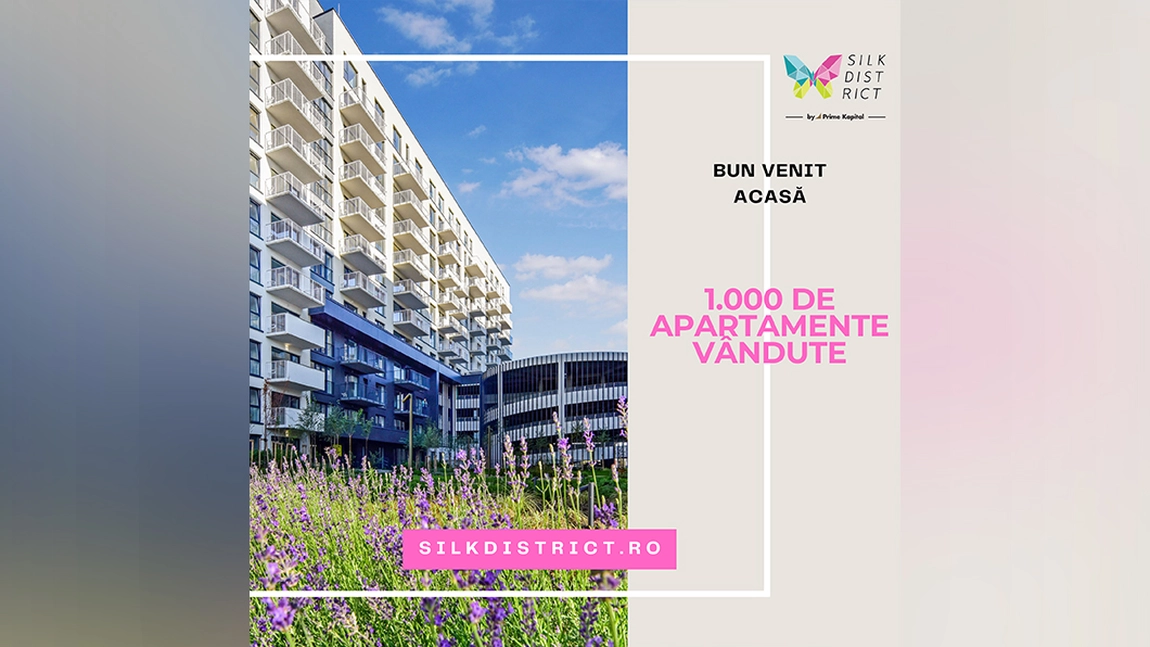 Cifra care confirmă noul standard în Iași: 1.000 de apartamente vândute în Silk District