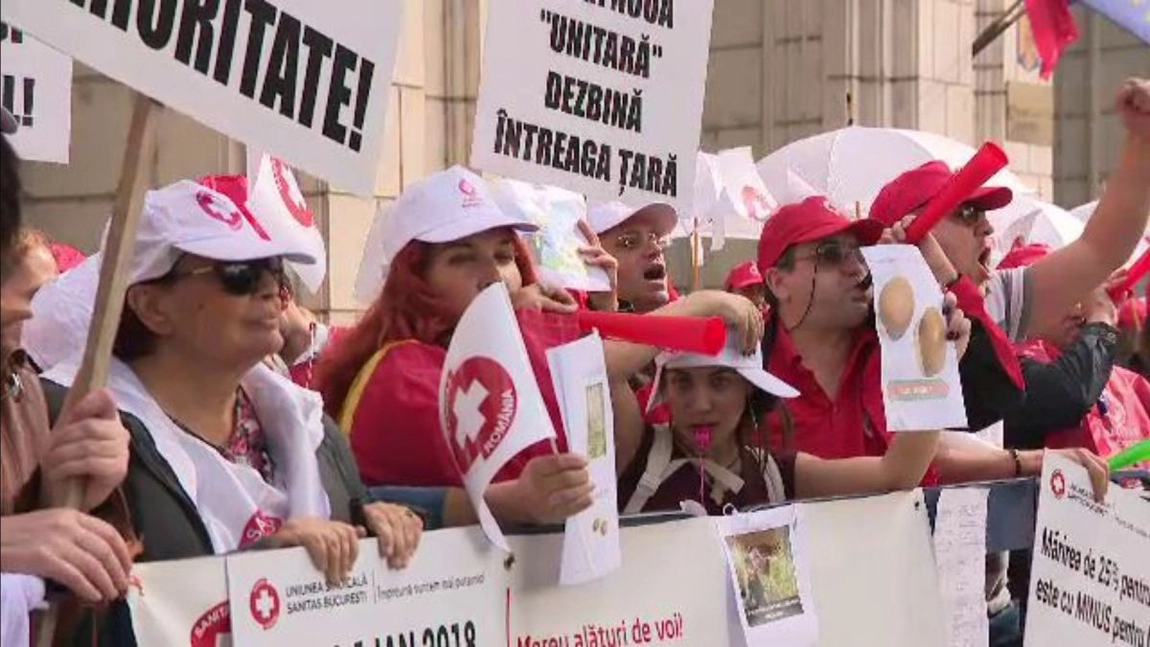 Sindicaliștii din sănătate intră în grevă generală. Amenințare la adresa Guvernului Bolojan