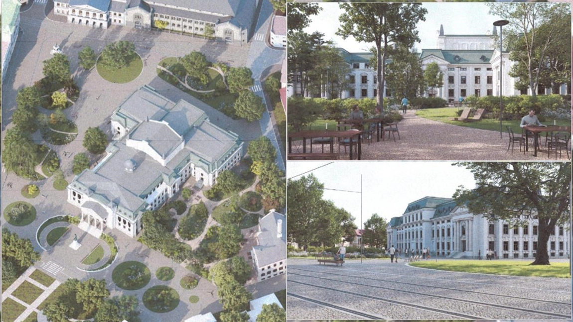 Începe reconfigurarea zonei de la Teatrul Național din Iași: mai multe străzi vor fi închise circulației auto și un sens giratoriu va fi desființat!  