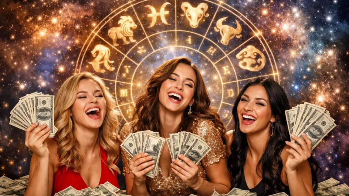 Aceste trei zodii vor avea noroc la bani în februarie 2026! Toate astrele lucrează pentru ele