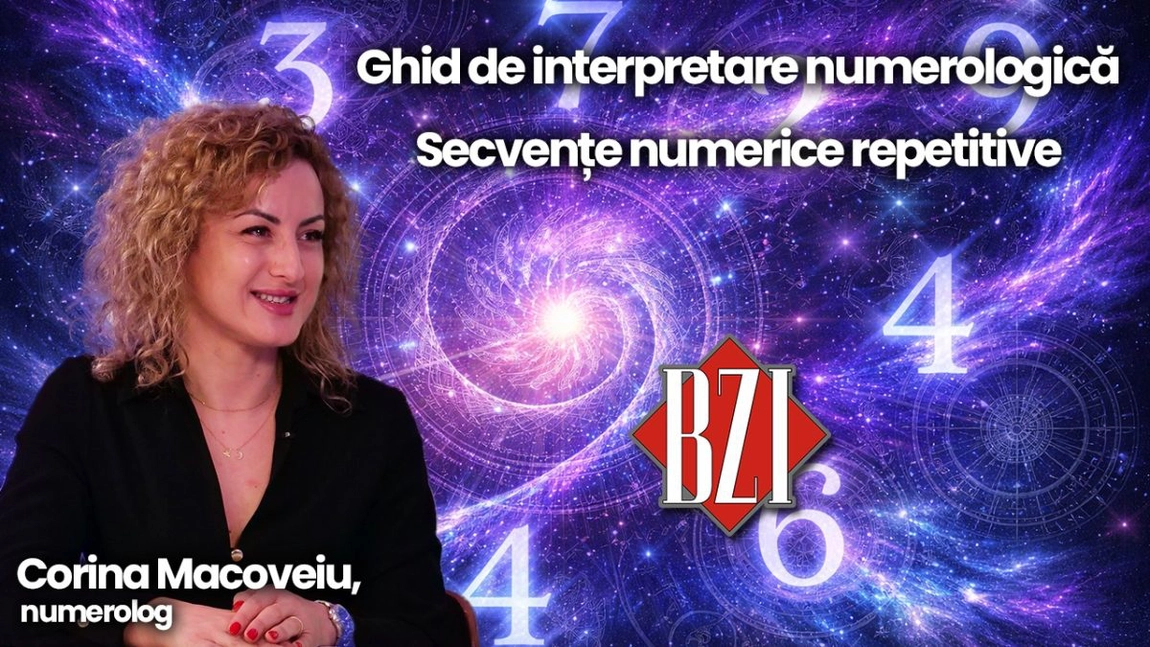 LIVE VIDEO - Ce sunt secvențele numerice repetitive ne spune numerologul Corina Macoveiu la BZI LIVE