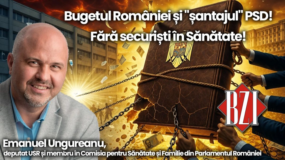 LIVE VIDEO - Studio-Politic BZI LIVE cu invitatul special Emanuel Ungureanu, deputat USR și membru în Comisia pentru Sănătate și Familie din Parlamentul României