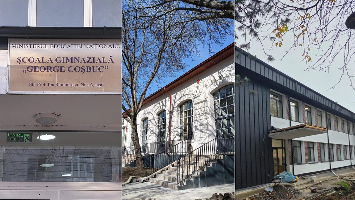 Lucrările de la trei unități de învățământ din Iași avansează! Cele de la Liceul cu Program Sportiv se apropie de final. Proiectele de modernizare sunt finanțate prin fonduri europene
