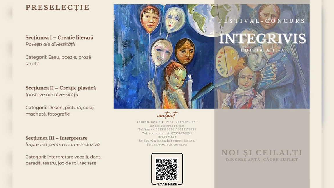 191 de elevi s-au calificat în finala festivalului-concurs INTEGRIVIS