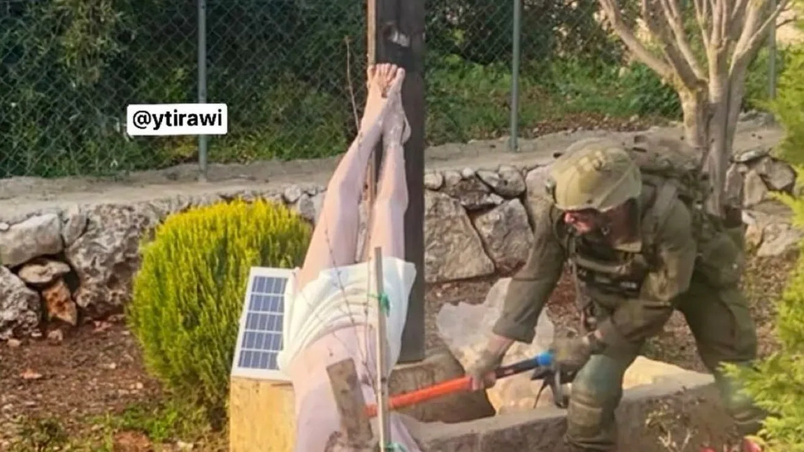 Scandal religios în plin conflict! Statuia lui Isus, distrusă de un soldat israelian