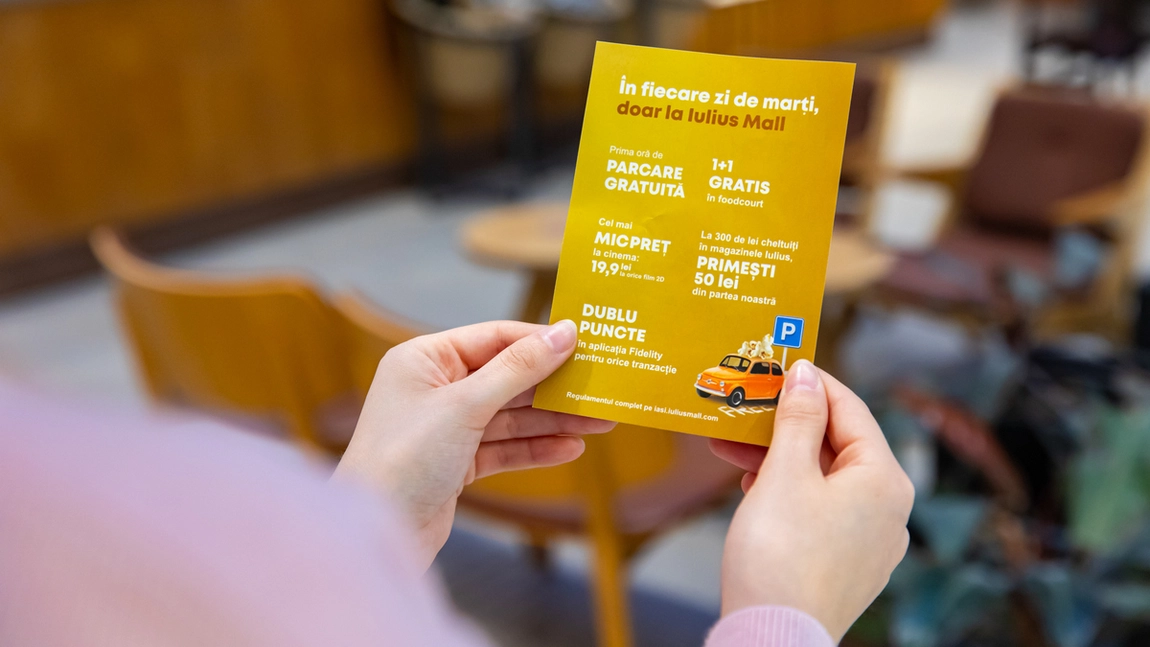 Marțea care îți schimbă planurile: bucură-te de oferte 1+1 la Mr. Pott, Kung Food, Rigatoni și SushiVO, la Iulius Mall Iași!