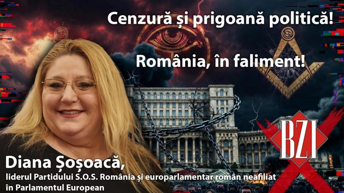 LIVE VIDEO - Studio-Exploziv BZI LIVE cu liderul Diana Șoșoacă, președinte Partidul S.O.S. România și europarlamentar român neafiliat în Parlamentul European! Totul despre ridicarea imunității și dezastrul din România