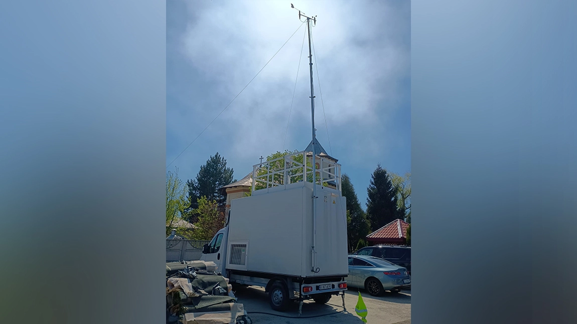 Autolaboratorul Direcției Județene de Mediu Iași, mobilizat la Țuțora pentru monitorizarea calității aerului