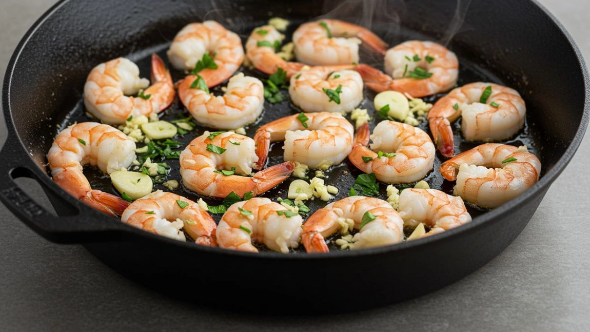 Cum să prepari o rețetă delicioasă de creveți în sos de unt! Iată care sunt ingredientele de care ai nevoie!