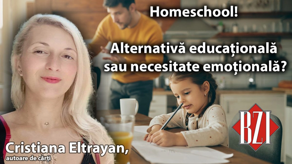 LIVE VIDEO - Educația și echilibrul emoțional și-ar putea găsi răspunsul în homeschooling? Cristiana Eltrayan într-o dezbatere actuală și necesară la BZI LIVE