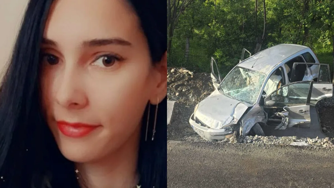 O tânără a murit în zona Polovragi după ce mașina în care se afla s-a izbit de un parapet de beton