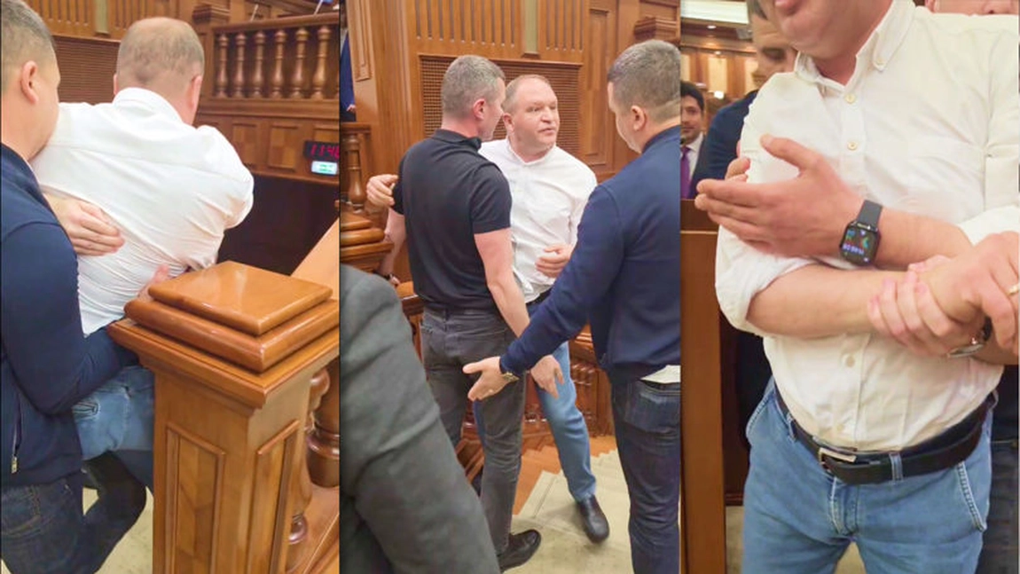 Explozie de tensiune la Chișinău! Ion Ceban a provocat agitație în Parlament și a fost evacuat