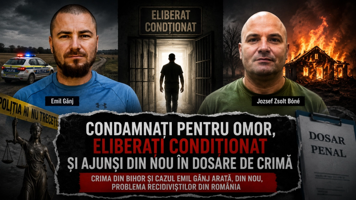 Legătura dintre cazurile din Bihor și Mureș! Cei doi criminali au fost eliberați condiționat și au omorât din nou