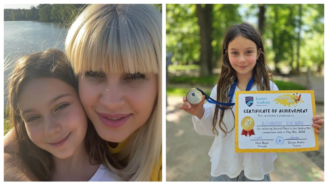 Eva Maria, fiica Elenei Udrea, reușită importantă la un concurs internațional! ,,Ne-a făcut niște părinți atât de fericiți...”