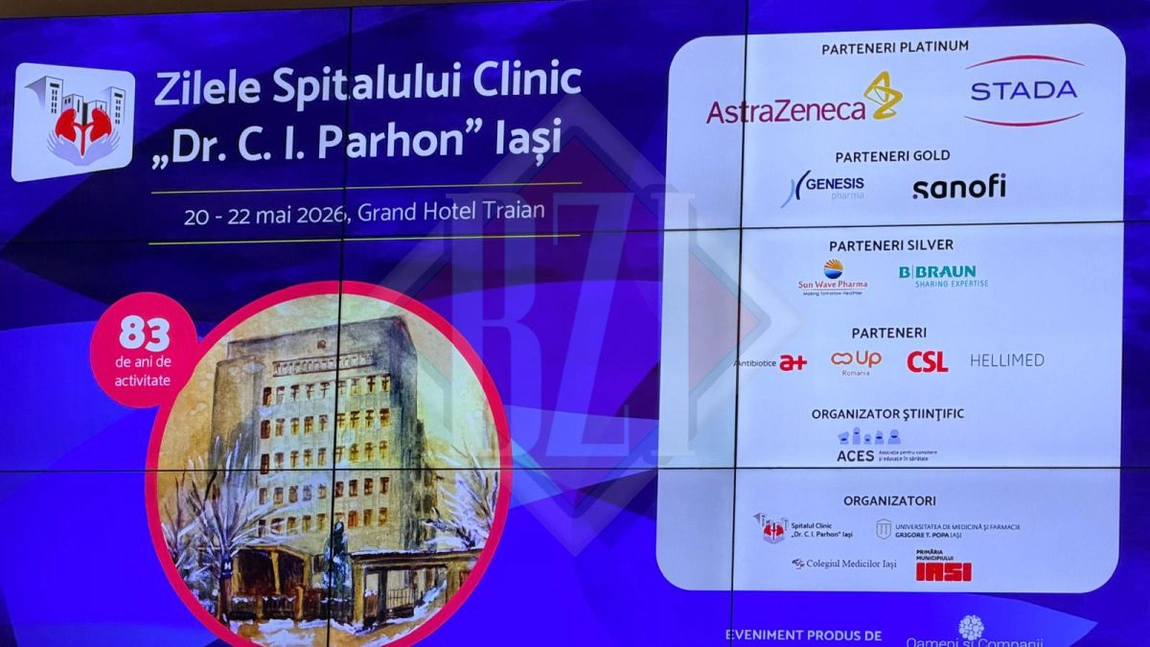 Zilele Spitalului Clinic „Dr. C. I. Parhon” Iași reunesc specialiști din toată regiunea. Trei zile de conferințe, dezbateri și prezentări medicale