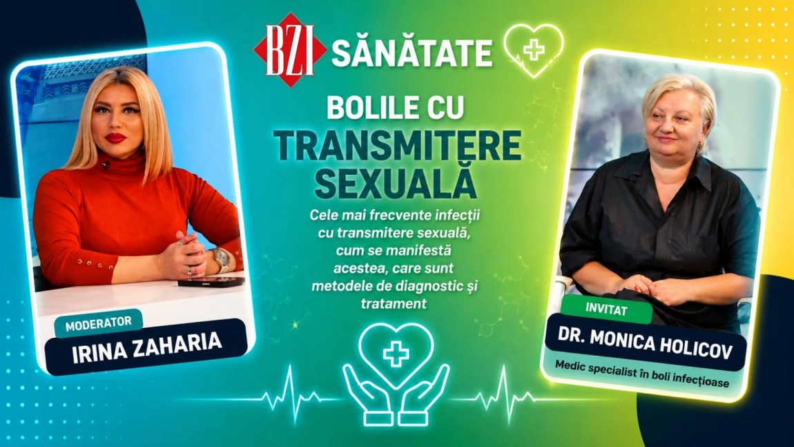 LIVE VIDEO - Bolile cu transmitere sexuală, explicate de dr. Monica Holicov la BZI LIVE