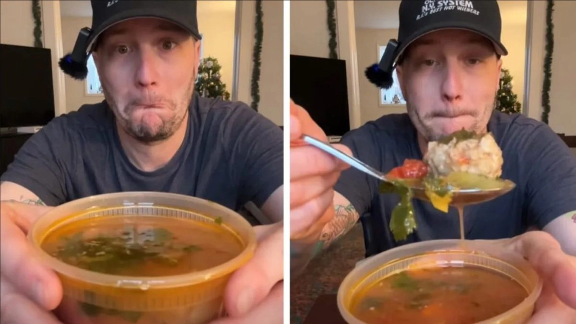 Influencer american impresionat de gastronomia românească. Ce reacție a avut după ce a mancat ciorbă de perișoare la New York