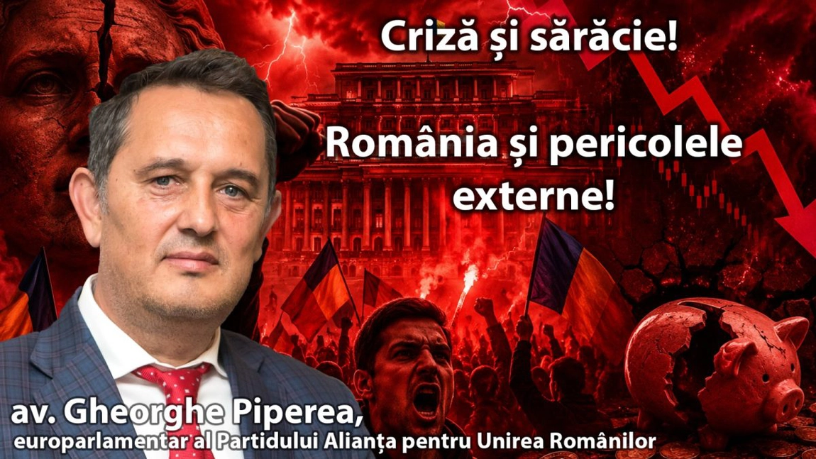 LIVE VIDEO - Studio-Analiză BZI LIVE alături de av. Gheorghe Piperea, europarlamentar român al Partidului Alianța pentru Unirea Românilor