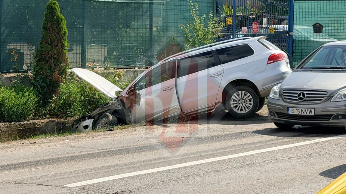 Accident rutier la Tomești. Trafic blocat după o coliziune între două autoturisme - UPDATE