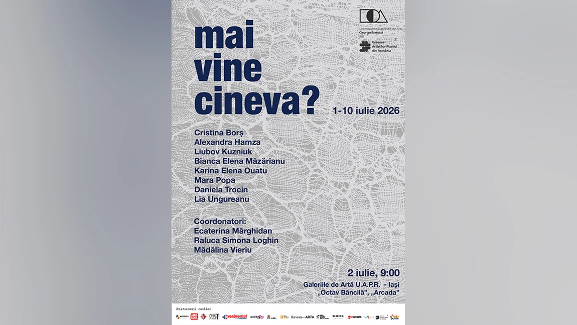 Expoziția „mai vine cineva?” reunește creațiile absolvenților promoției 2026 de la Arte Textile din Iași