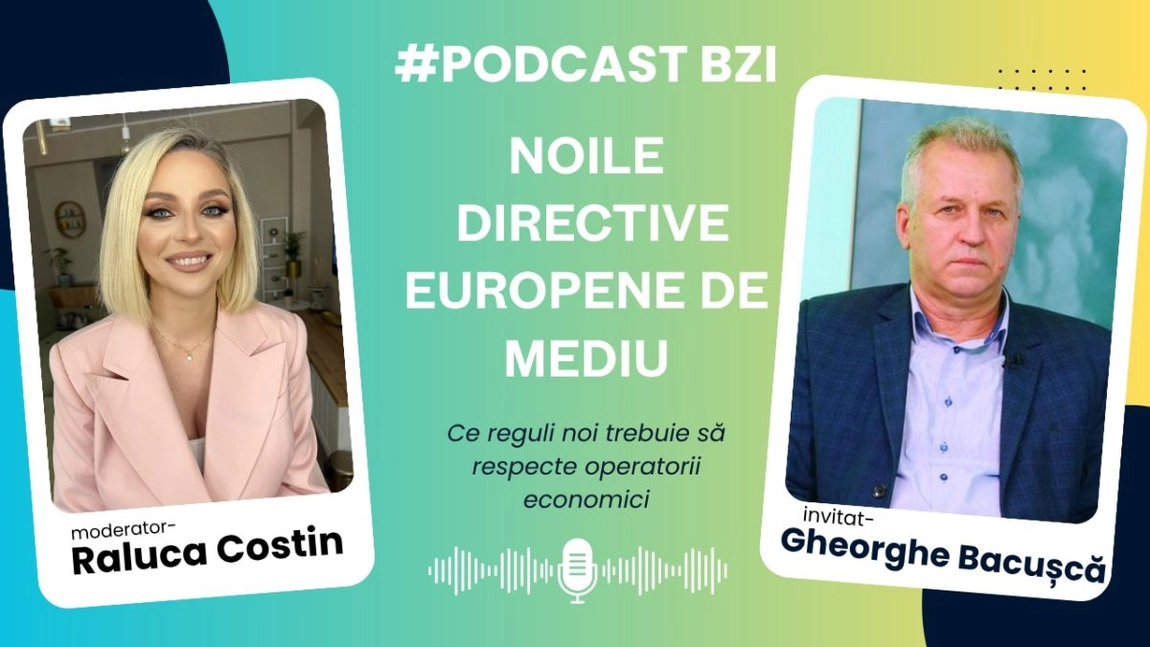 LIVE VIDEO - Discuție despre noile reguli pentru protecția mediului, cu Gheorghe Bacușcă, comisar șef al Gărzii de Mediu Iași, într-un nou episod de #PodcastBZI!