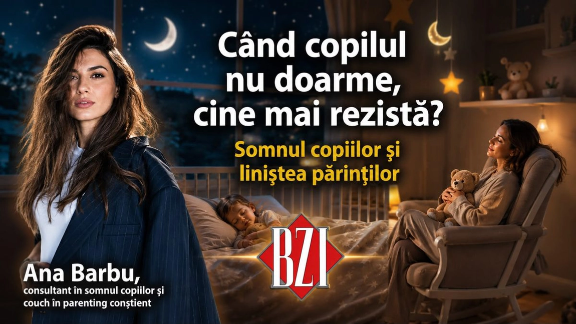 Când copilul nu doarme, cine mai rezistă? Somnul copiilor și liniștea părinților explicate de Ana Barbu la BZI LIVE