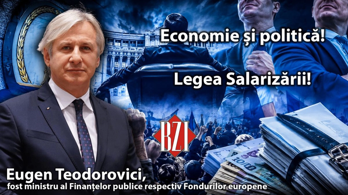 LIVE VIDEO - Studio-Analiză BZI LIVE alături de Eugen Teodorovici, fost ministru al Finanțelor publice respectiv Fondurilor europene