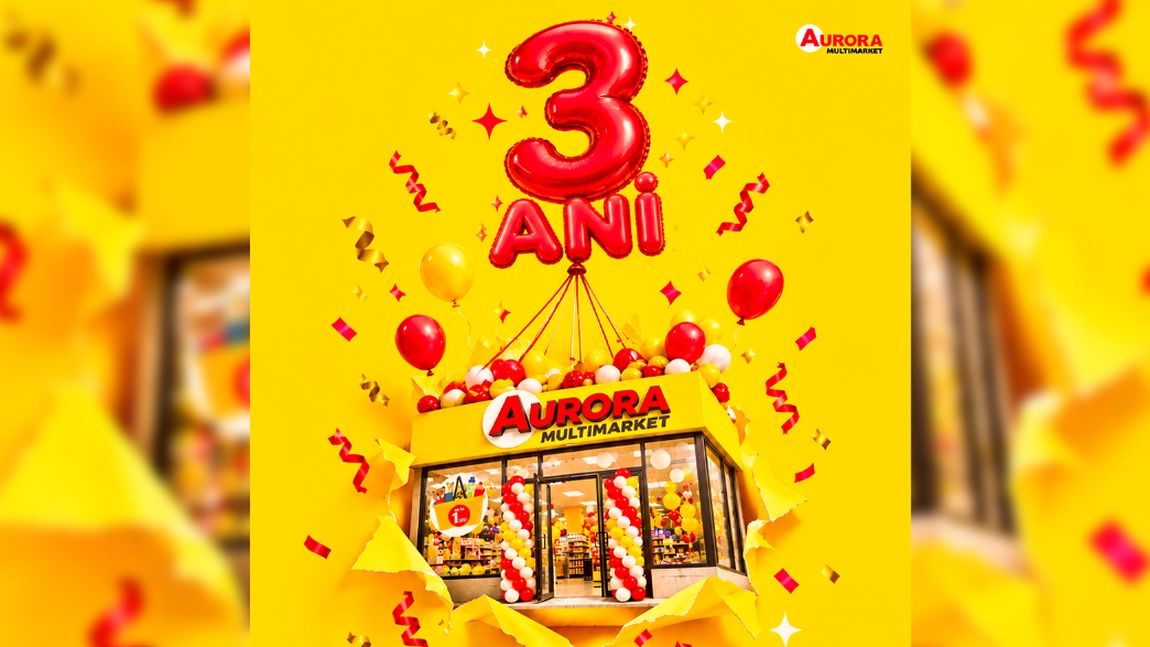Aurora Multimarket sărbătorește 3 ani în România cu reduceri de până la 80%