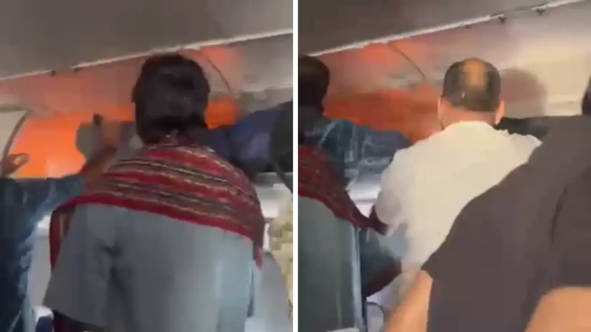 Panică la bordul unui avion! Un power bank a luat foc, iar aeronava a aterizat de urgență