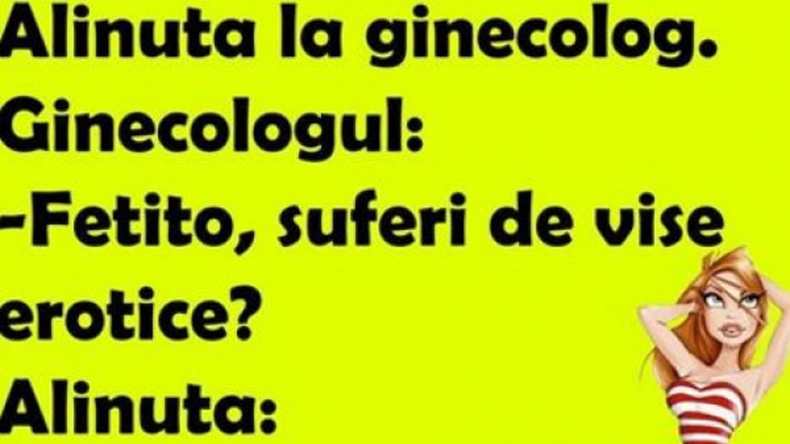 Super banc cu Alinuta la ginecolog. Ce face fata noastra e demential :))