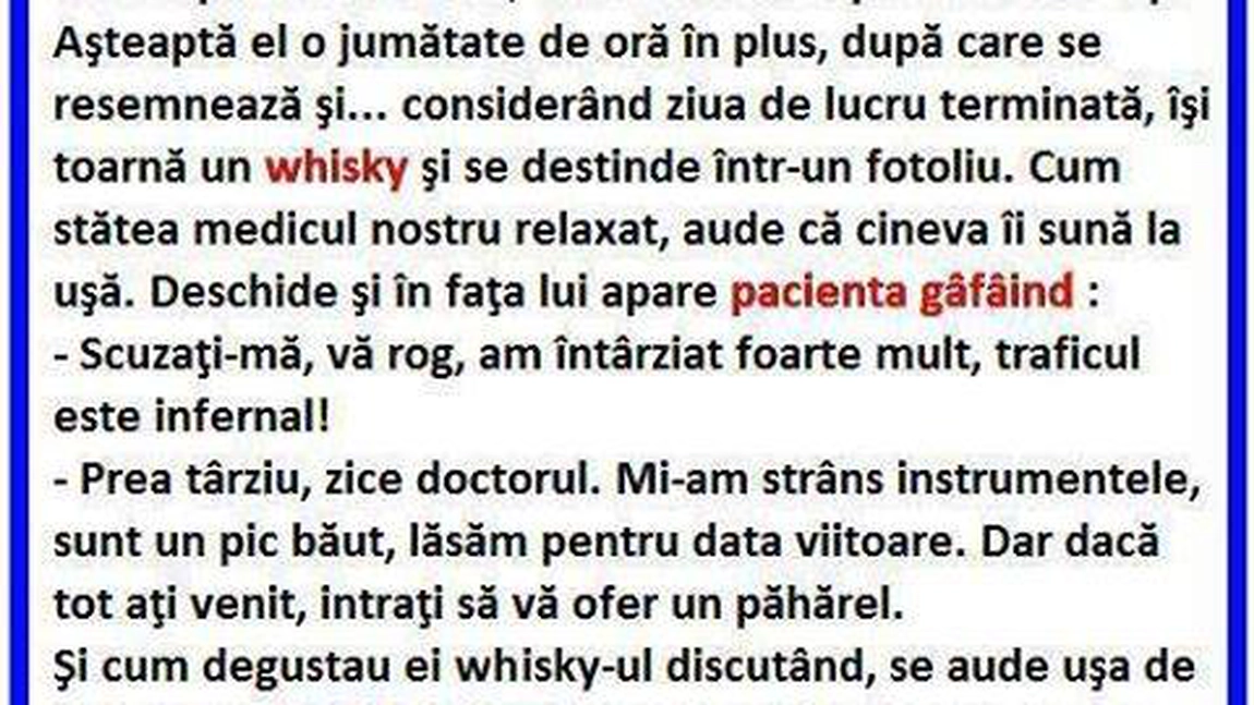 BANCUL ZILEI: Din nou virgina