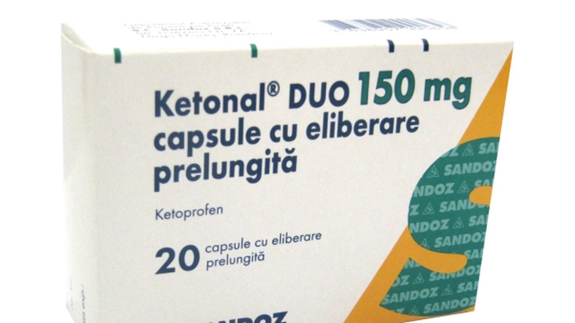 Ketonal duo, capsule cu eliberare prelungita - pentru durere postoperatorie, dismenoree, durere osoasa din metastazele tumorale, durere posttraumatica, artrita reumatoida