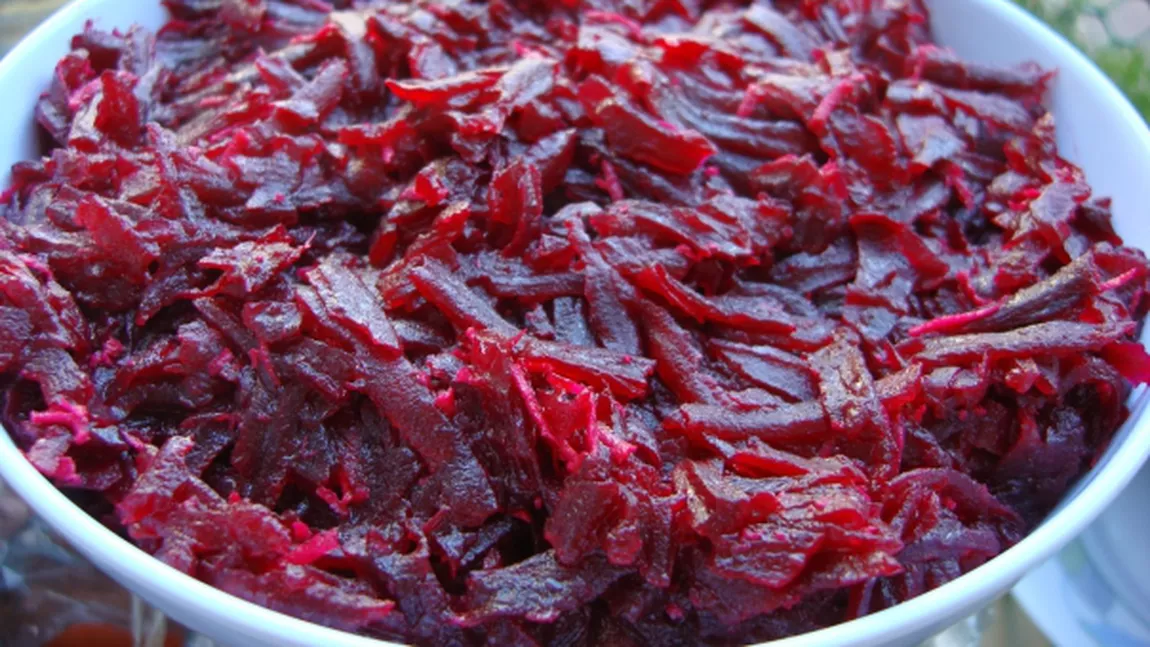 Salata de sfecla rosie fiarta este un adevarat medicament