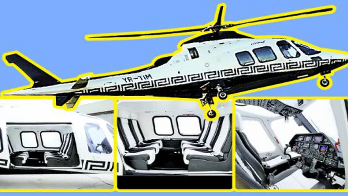 Dorinel Umbrarescu si-a tras avion de 35 de milioane de dolari si elicopter Versace - FOTO