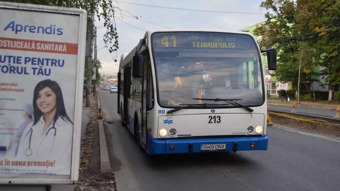 CTP Iași a suspendat temporar un traseu de autobuz