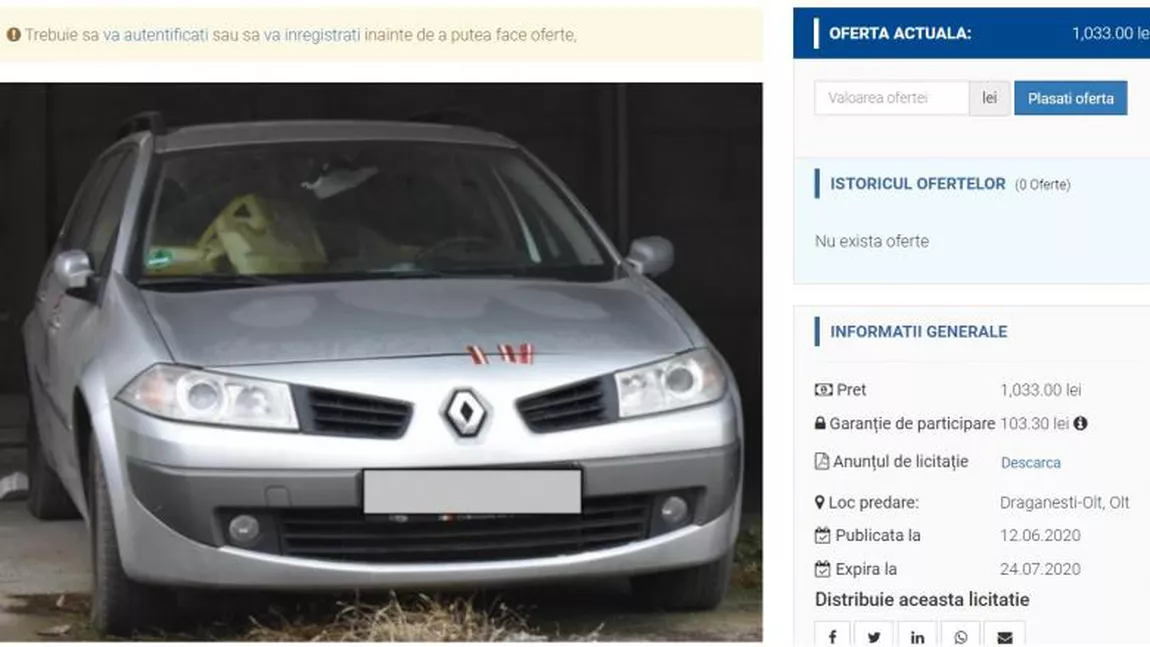 Familia Luizei cere anularea licitației! Mașinile lui Gheorghe Dincă, scoasă la vânzare - UPDATE