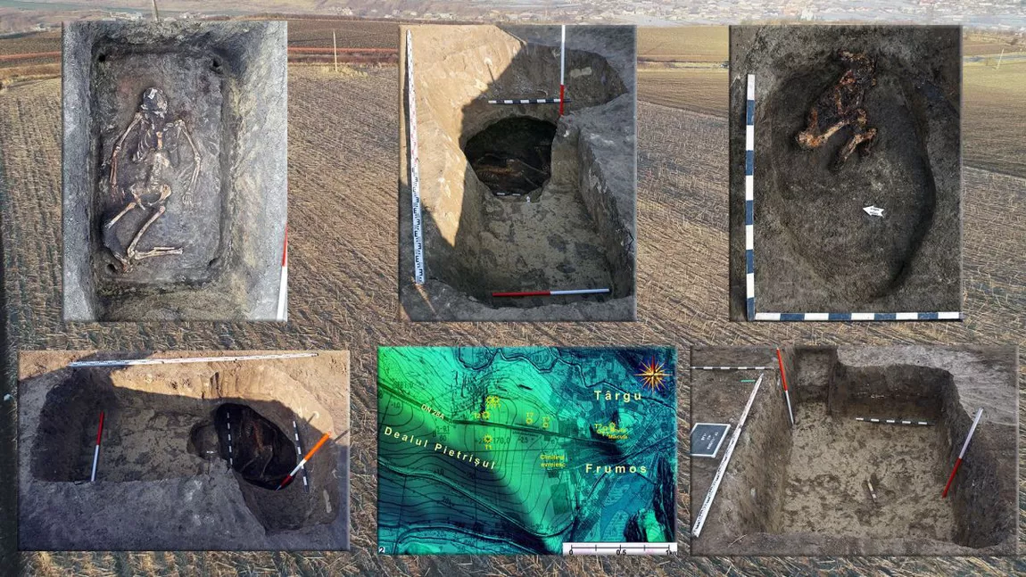 Moment istoric la Iași! Un număr de 7 morminte, ce datează de peste 3.500 ani, descoperite de arheologi în apropierea capitalei Moldovei (GALERIE FOTO EXCLUSIVA)