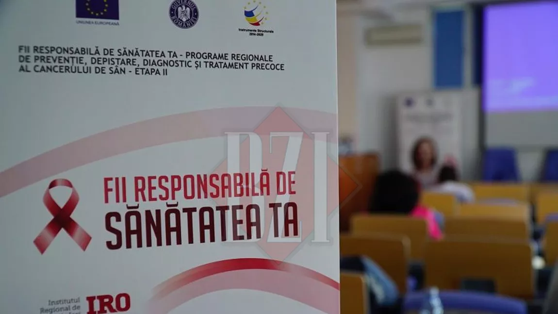 Proiectul „Fii responsabilă de sănătatea ta”, lansat de IRO Iaşi pentru a preveni cancerul de sân - FOTO