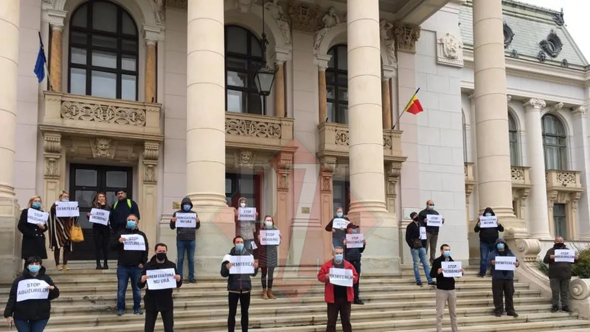 O nouă zi de protest la Opera Națională Română Iași - VIDEO