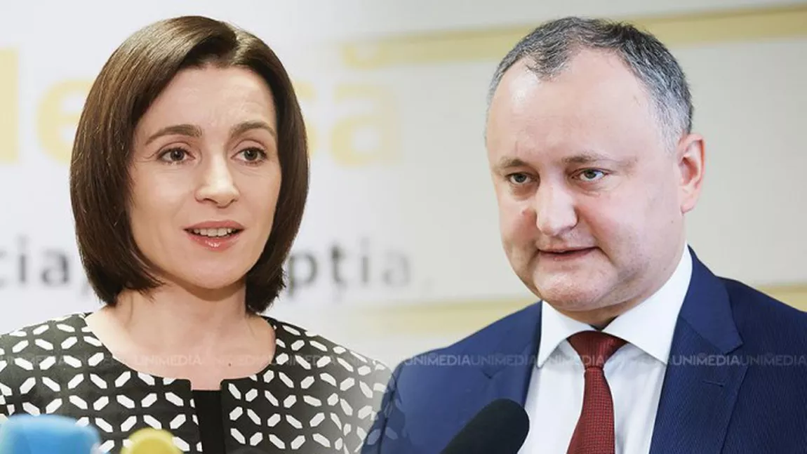 Scor spectaculos la alegerile prezidenţiale din Republica Moldova! Maia Sandu îl bate pe Igor Dodon
