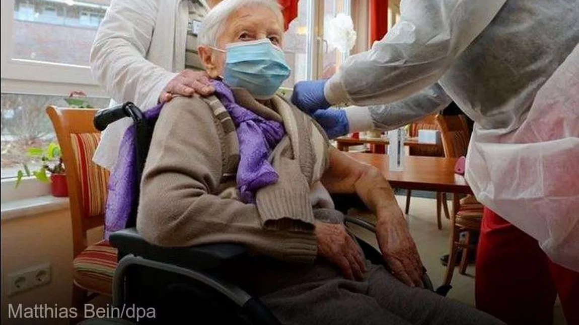 Prima persoana vaccinata in Germania este o femeie de 101 ani care locuieste intr-un azil