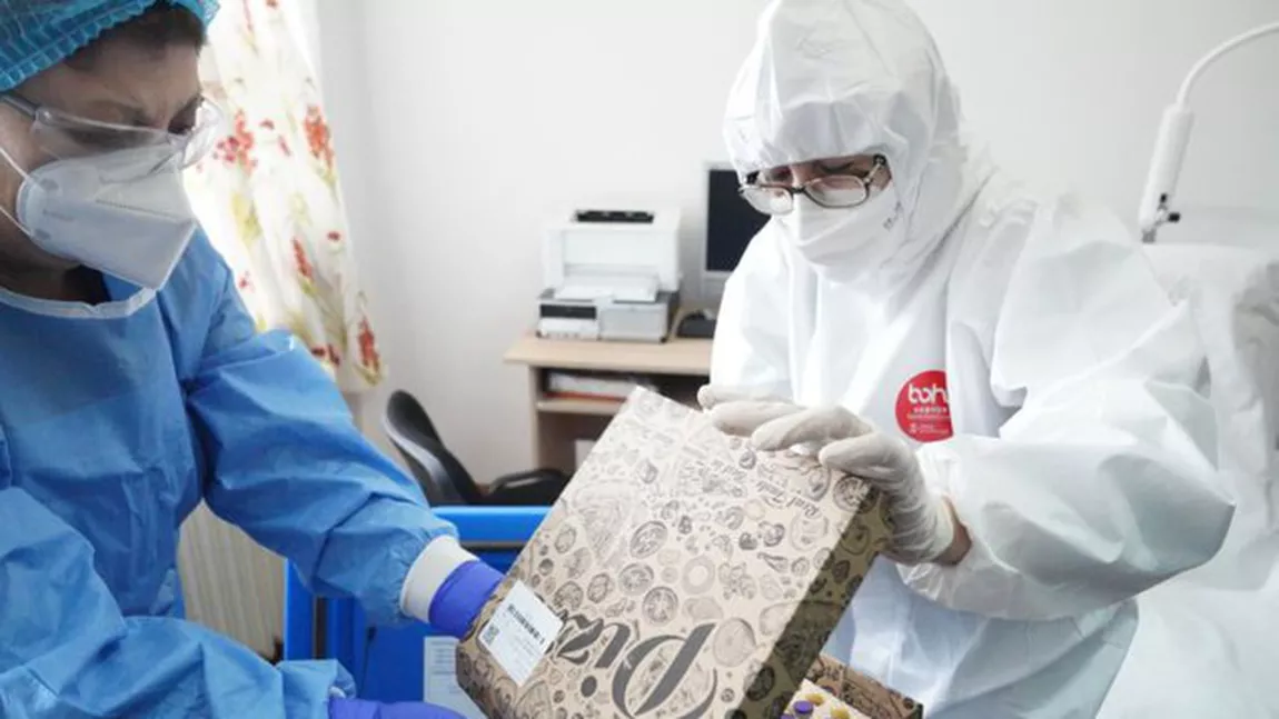 Situație incredibilă la Spitalul Slobozia: Vaccinul anti-COVID-19 a fost distribuit în cutii de pizza!