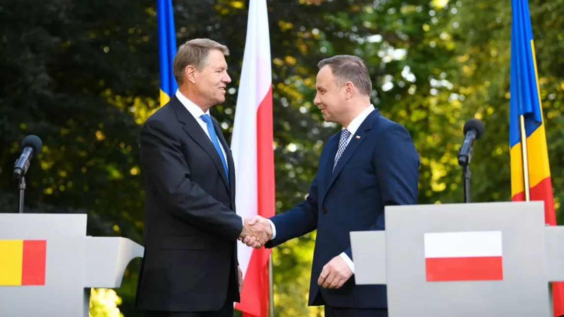 Klaus Iohannis l-a primit pe preşedintele Poloniei, la Summitul B9. Bucureştiul va deveni capitala NATO - LIVE VIDEO
