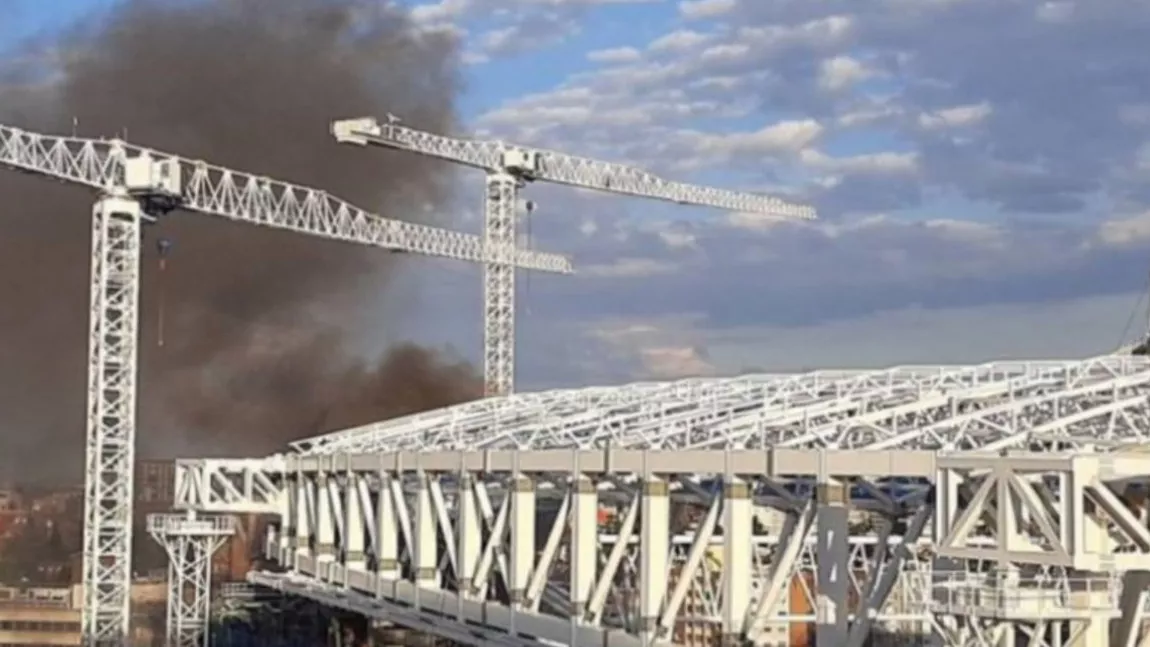 Incendiu la stadionul Santiago Bernabeu. Pompierii din Madrid au intervenit pentru stingerea flăcărilor - VIDEO