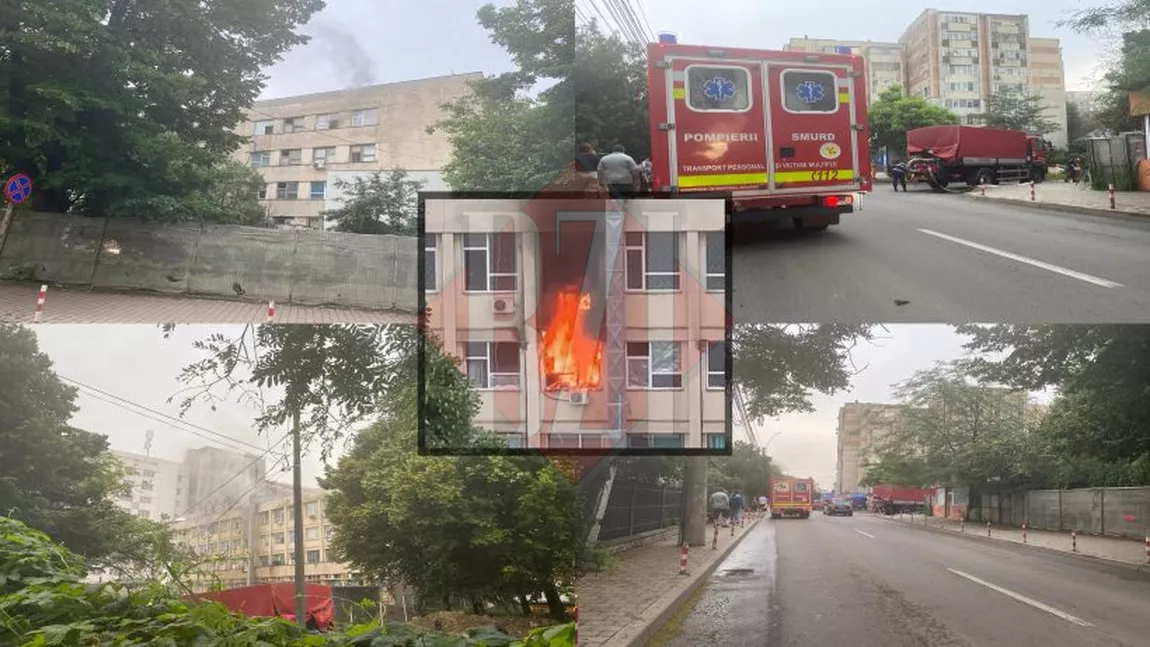 Incendiu la Spitalul Clinic de Urgență pentru Copii 
